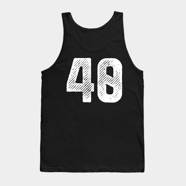 Rough Number 40 Tank Top by colorsplash